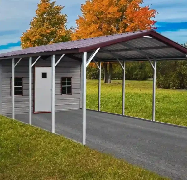 14x30x8 Vertical Roof Metal Combo Unit