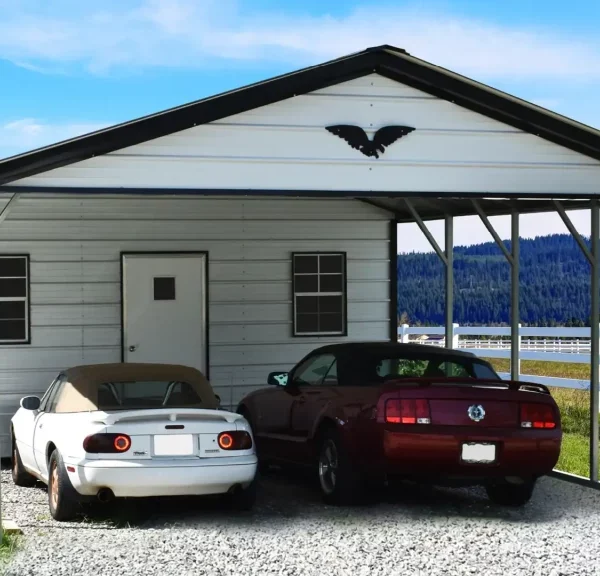 18x30x8 Vertical Roof Metal Combo Unit