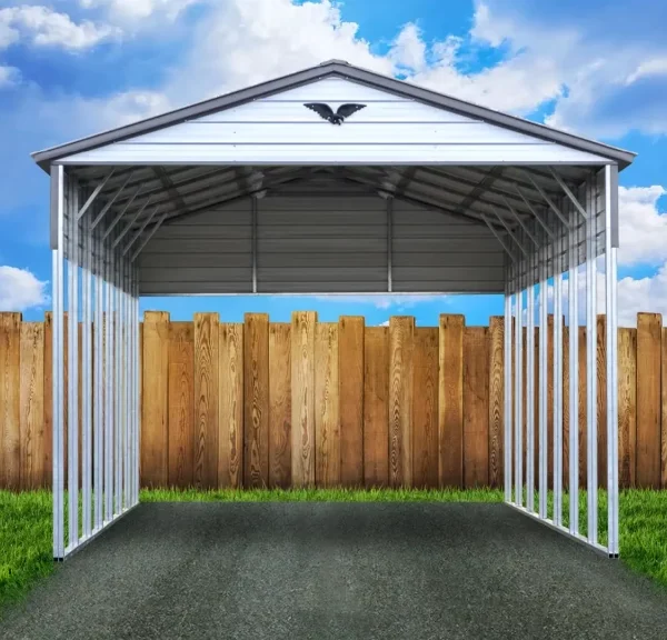 22x35x14 Metal Carport - Vertical Roof