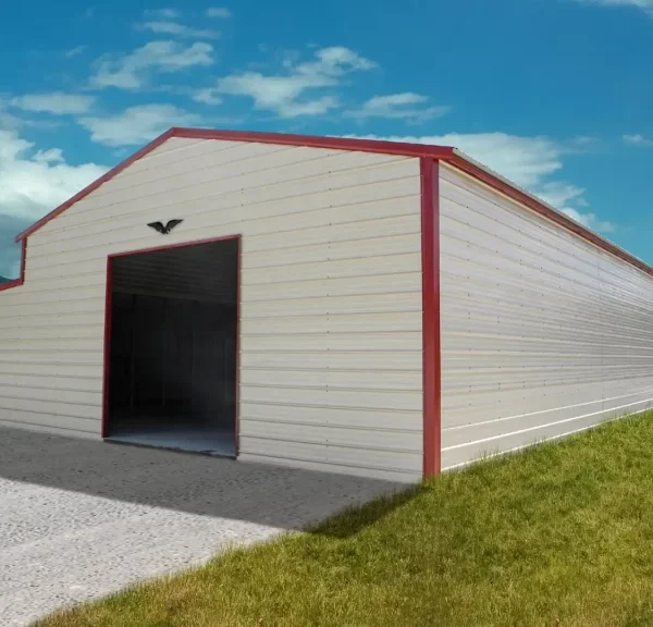 40x100x13/8 Vertical Roof Metal Garage