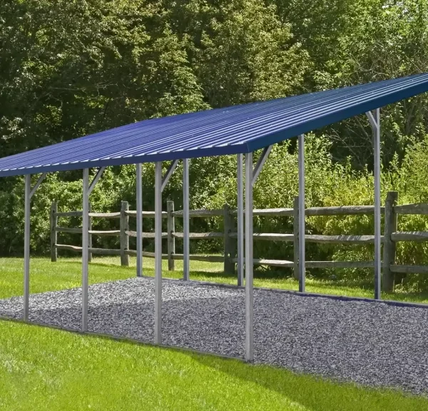 18x25x12/9 Metal Garage - Vertical Roof