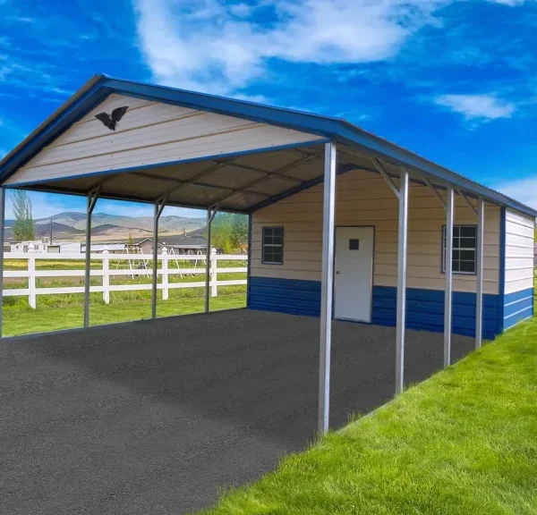 20x30x8 Metal Combo Unit - Vertical Roof