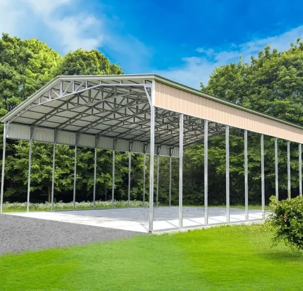 40x50x16 Metal Commercial Building - Vertical Roof