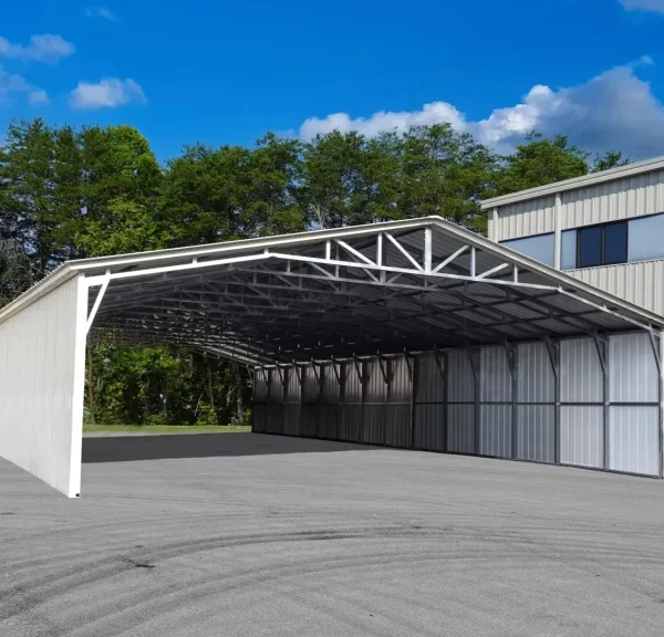 40x70x9 Metal Commercial Building - Vertical Roof