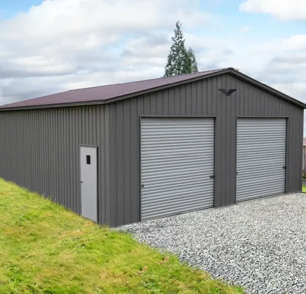 32x40x11 Metal Commercial Building - Vertical Roof