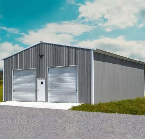 34x45x14 Metal Commercial Building - Vertical Roof