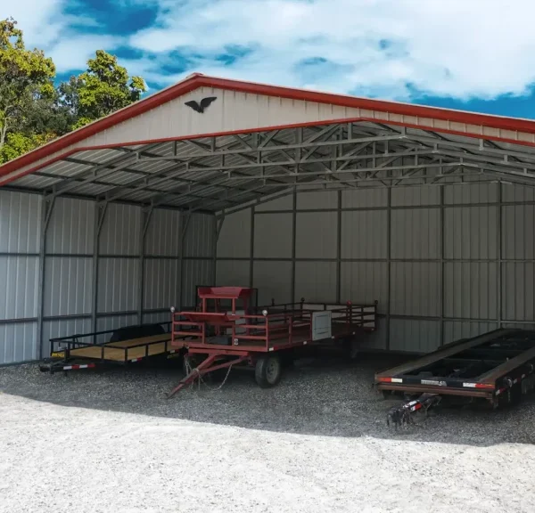 38x25x12 Metal Commercial Building - Vertical Roof