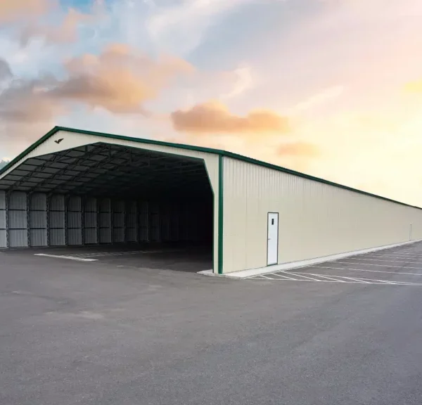 40x200x12 Metal Commercial Building - Vertical Roof