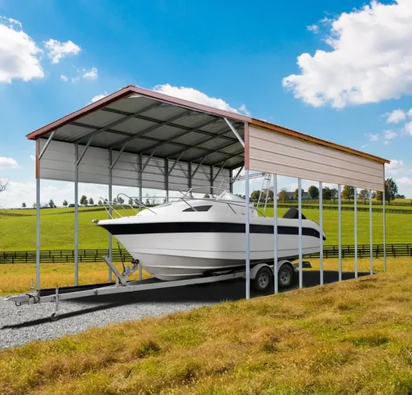 20x35x12 Metal Carport - Vertical Roof
