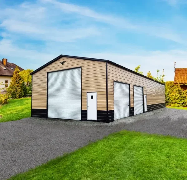 28x70x12 Metal Building - Vertical Roof