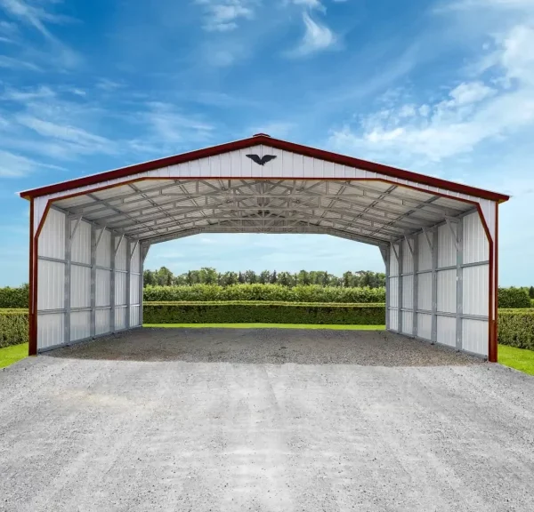 34x25x11 Metal Commercial Building - Vertical Roof