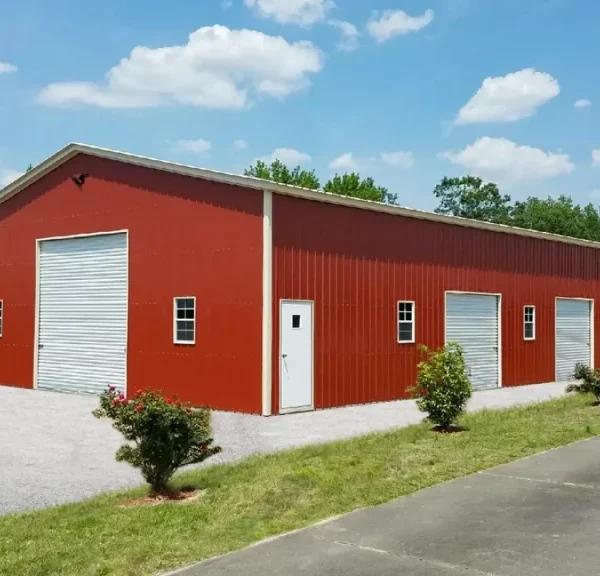 40x70x15 Metal Garage - Vertical Roof