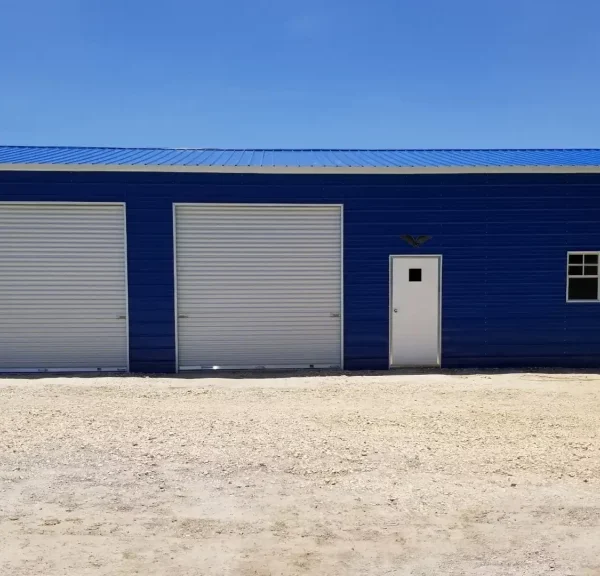 22x50x12 Metal Garage - Vertical Roof