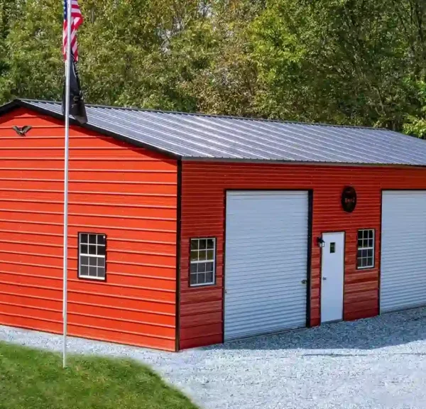 30x50x12 Vertical Roof Side Entry Garage