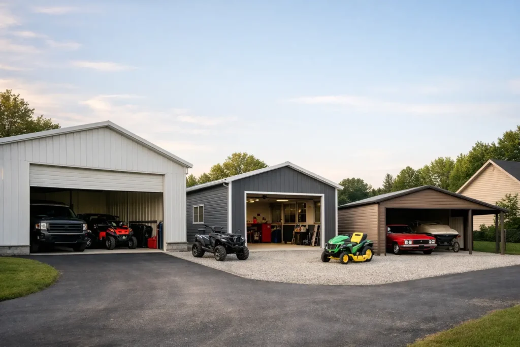 Best Metal Garage for Homeowners: What Fits?
