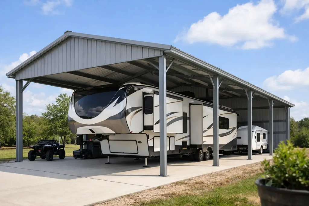 RV Cover Metal Building: What to Know