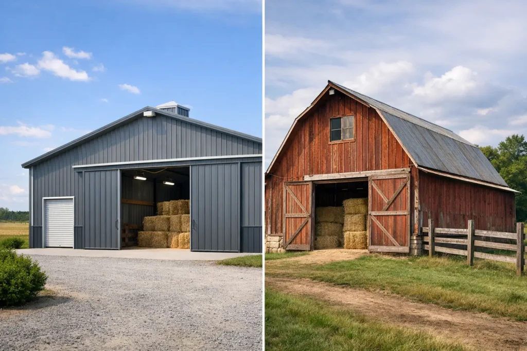 Steel Barn Versus Wood Barn: Which Fits?