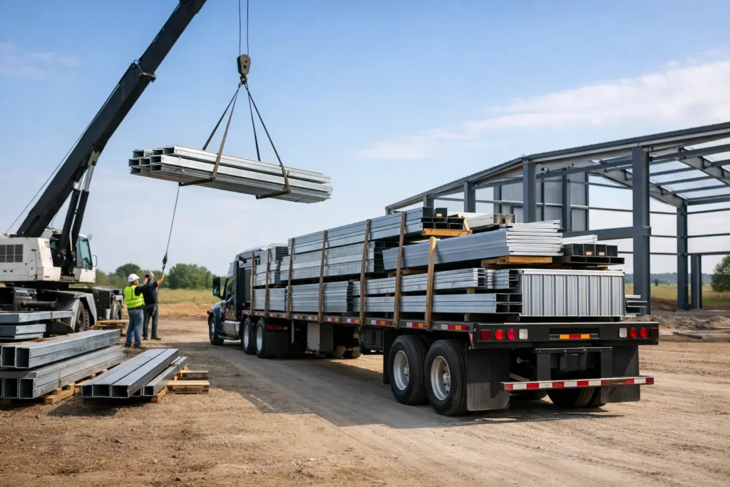 Steel Building Delivery Process Explained