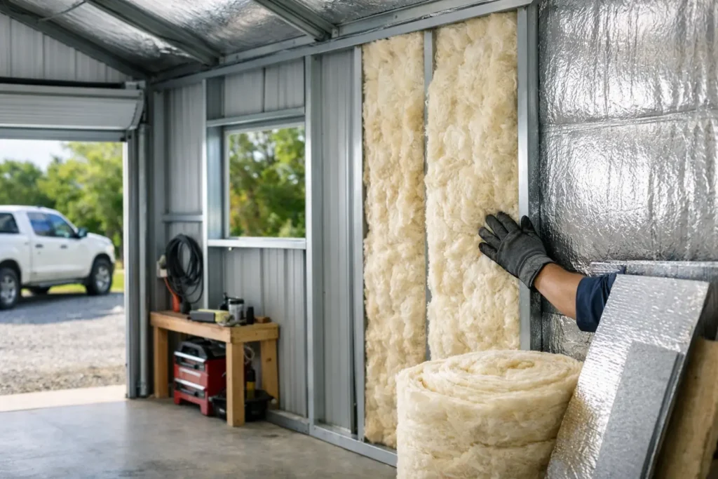 Metal Garage Insulation Options That Work