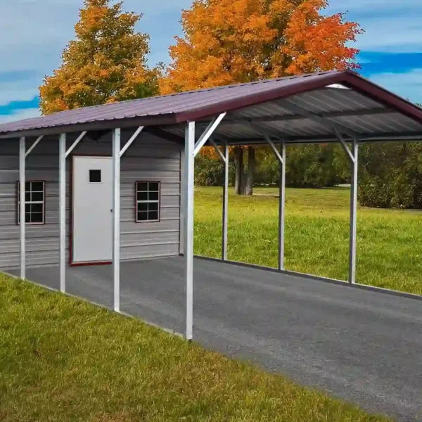 14x30x8 Vertical Roof Metal Combo Unit