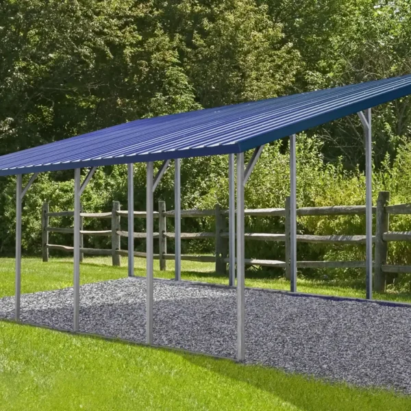 18x25x12/9 Metal Garage - Vertical Roof